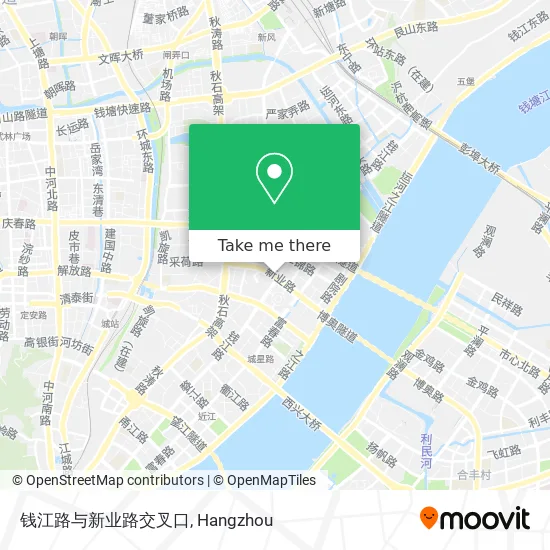 钱江路与新业路交叉口 map
