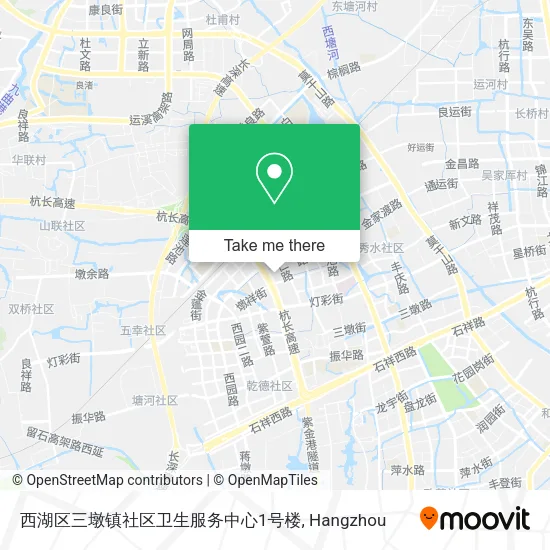 西湖区三墩镇社区卫生服务中心1号楼 map
