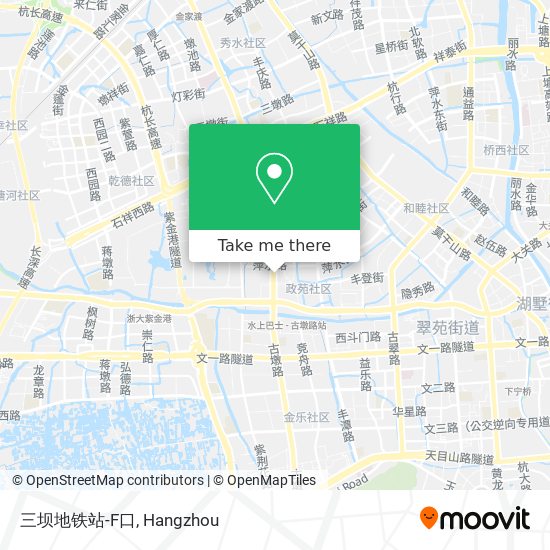 三坝地铁站-F口 map