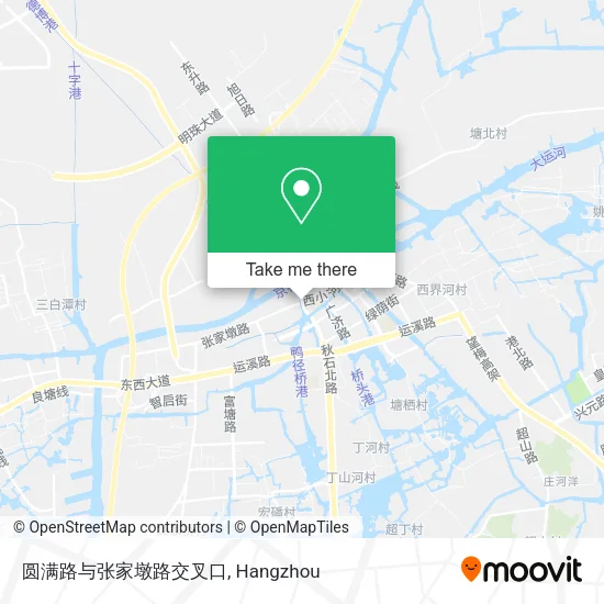圆满路与张家墩路交叉口 map