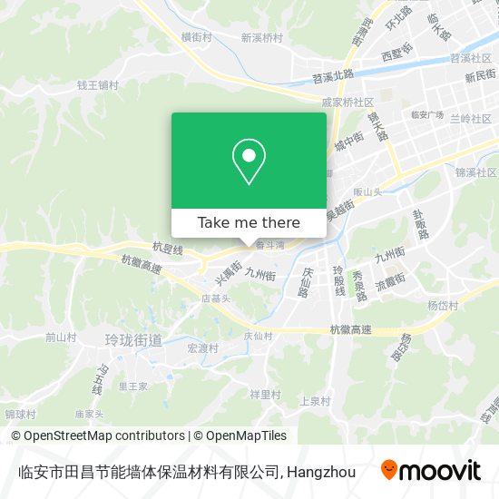 临安市田昌节能墙体保温材料有限公司 map