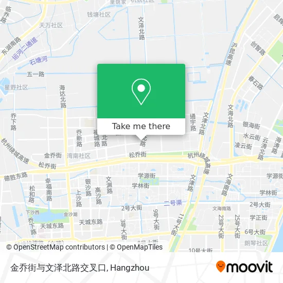 金乔街与文泽北路交叉口 map