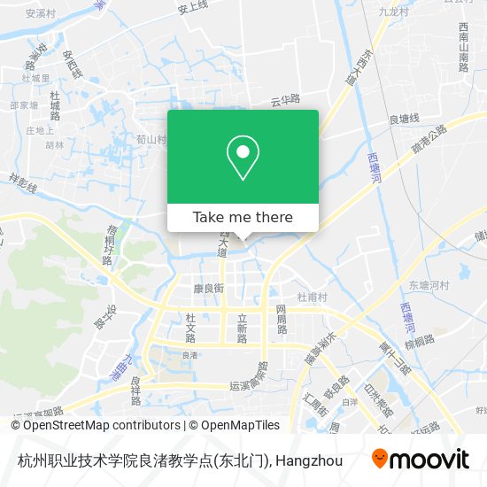 杭州职业技术学院良渚教学点(东北门) map