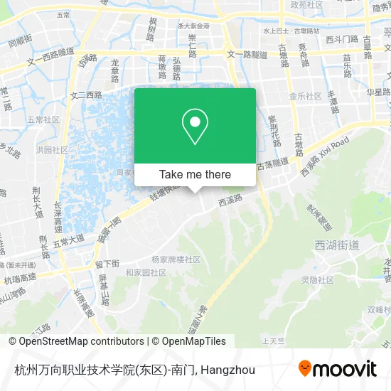 杭州万向职业技术学院(东区)-南门 map
