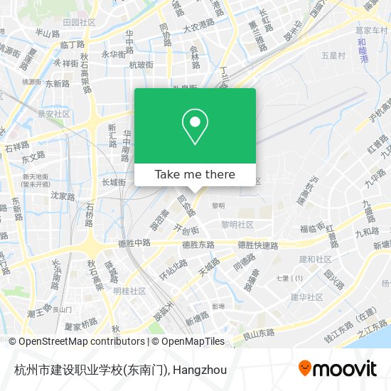 杭州市建设职业学校(东南门) map