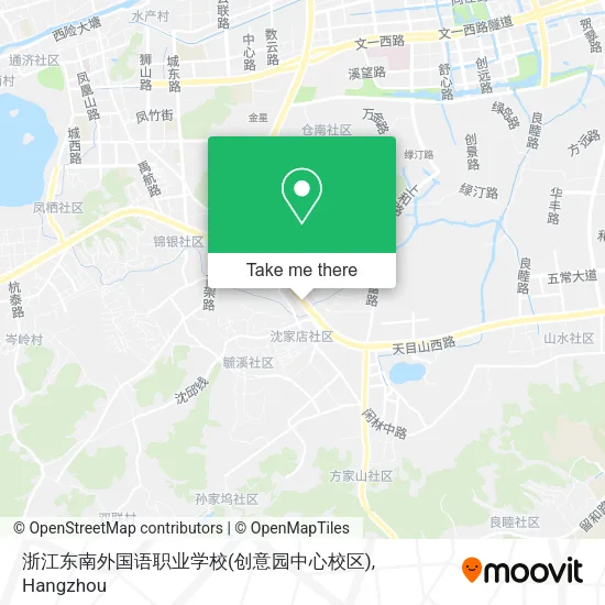 浙江东南外国语职业学校(创意园中心校区) map