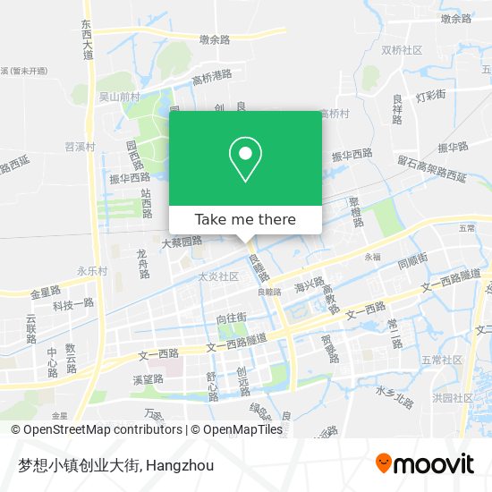 梦想小镇创业大街 map