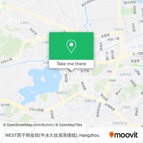 WEST西子韩妆馆(半永久纹眉美瞳线) map