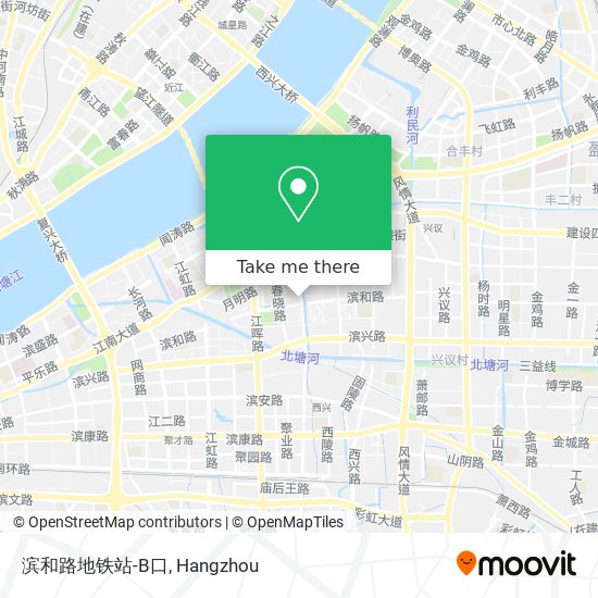 滨和路地铁站-B口 map
