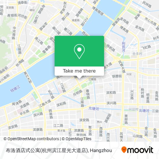 布洛酒店式公寓(杭州滨江星光大道店) map