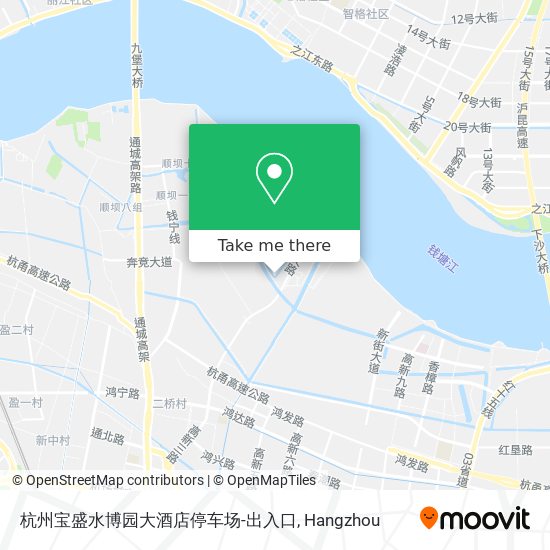 杭州宝盛水博园大酒店停车场-出入口 map
