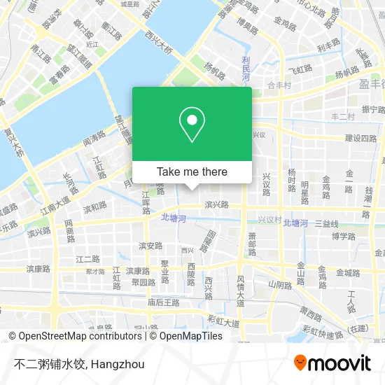 不二粥铺水饺 map