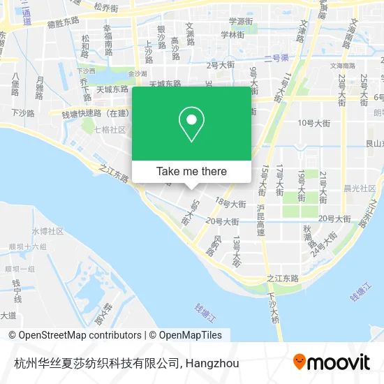 杭州华丝夏莎纺织科技有限公司 map