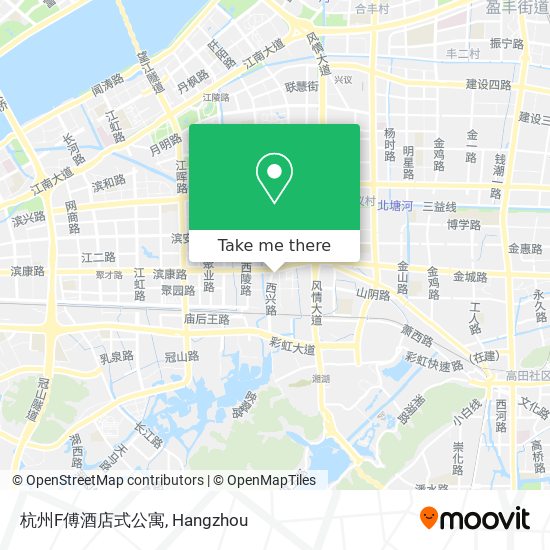 杭州F傅酒店式公寓 map
