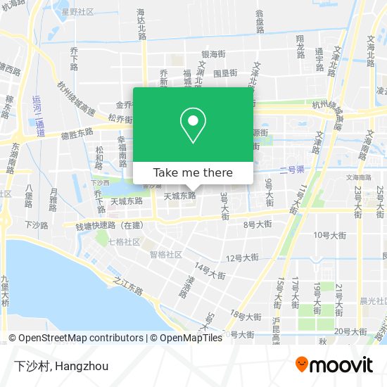 下沙村 map
