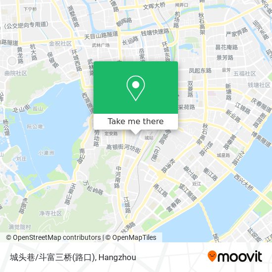 城头巷/斗富三桥(路口) map