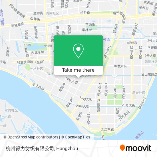 杭州得力纺织有限公司 map