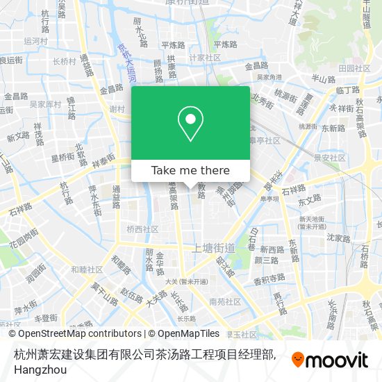 杭州萧宏建设集团有限公司茶汤路工程项目经理部 map