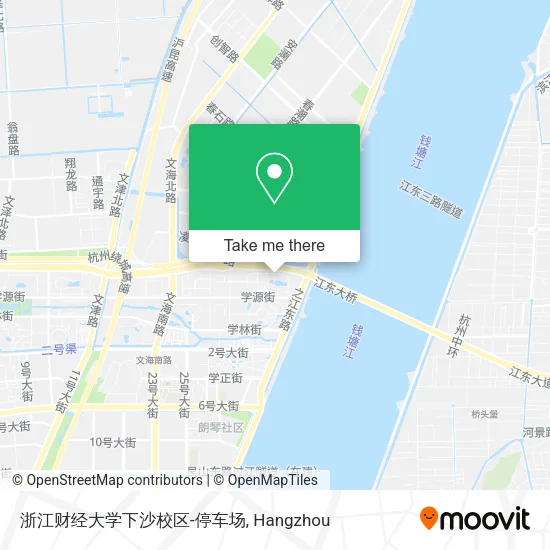浙江财经大学下沙校区-停车场 map
