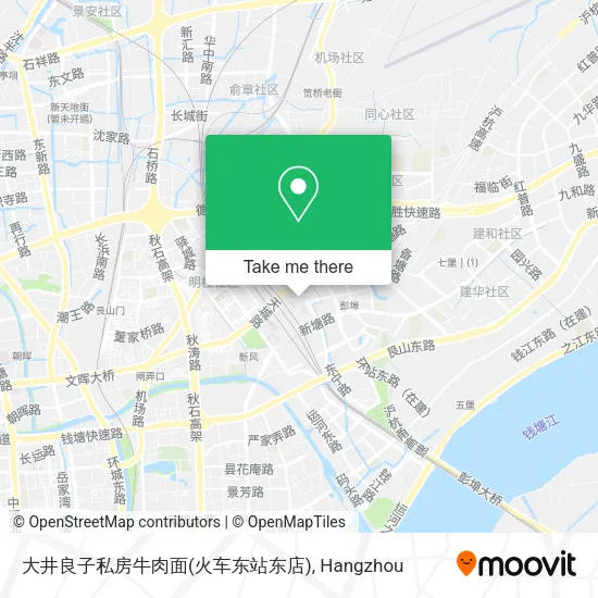 大井良子私房牛肉面(火车东站东店) map