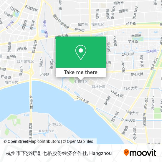 杭州市下沙街道 七格股份经济合作社 map