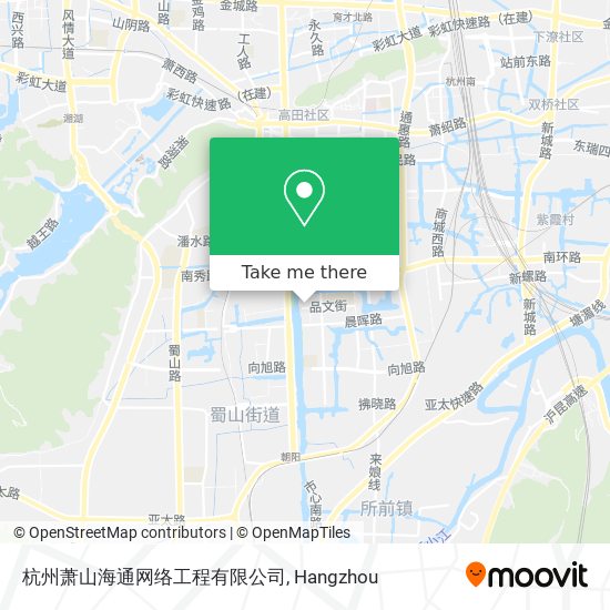 杭州萧山海通网络工程有限公司 map