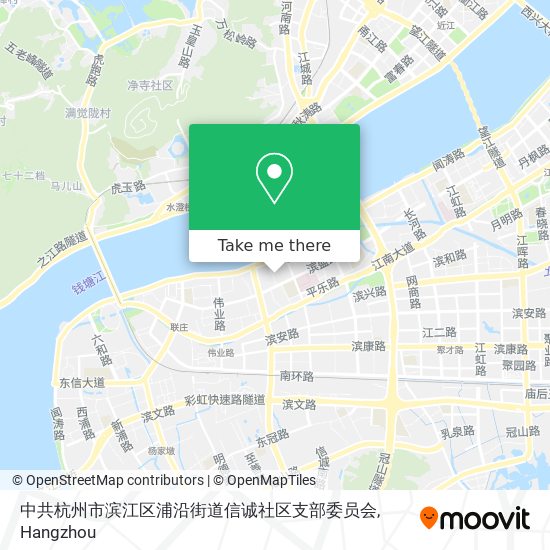 中共杭州市滨江区浦沿街道信诚社区支部委员会 map