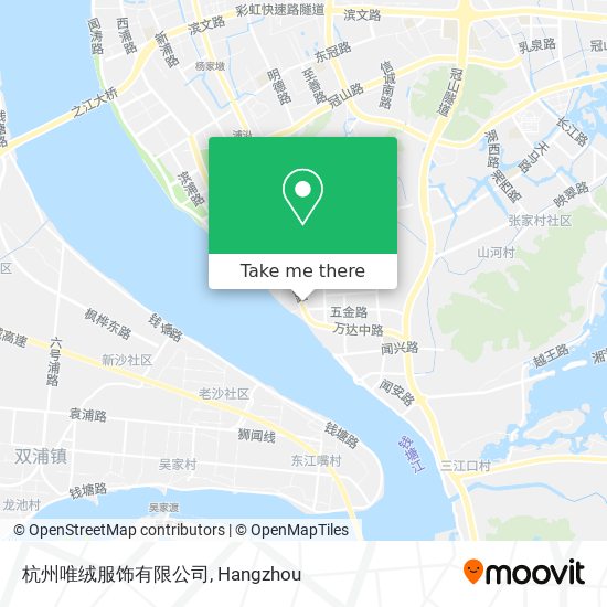 杭州唯绒服饰有限公司 map