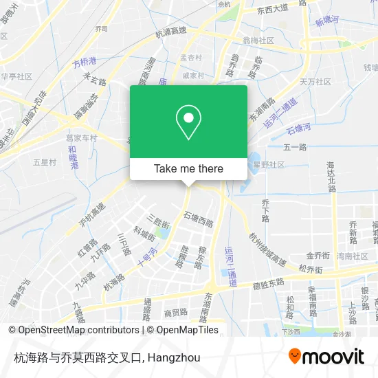 杭海路与乔莫西路交叉口 map