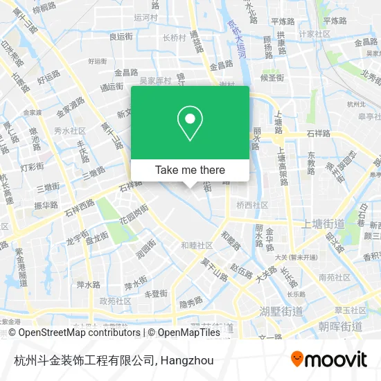 杭州斗金装饰工程有限公司 map