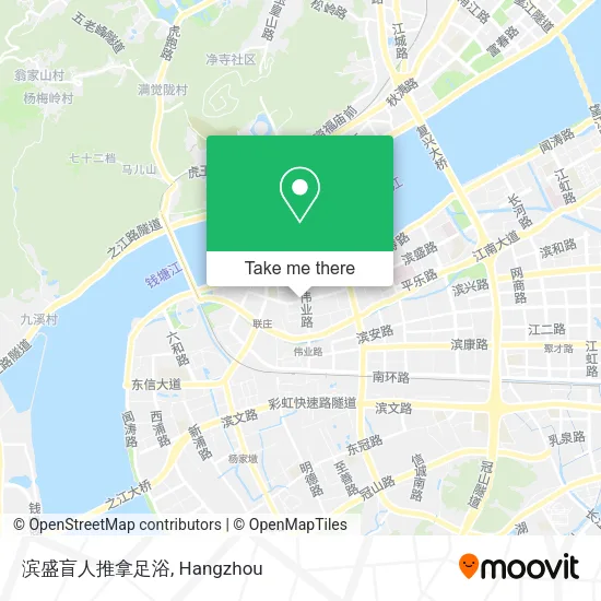 滨盛盲人推拿足浴 map
