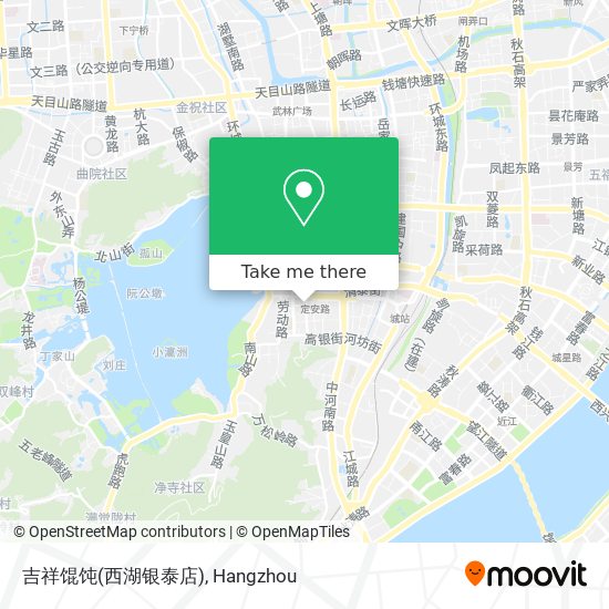 吉祥馄饨(西湖银泰店) map