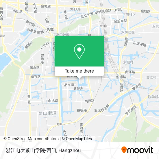 浙江电大萧山学院-西门 map