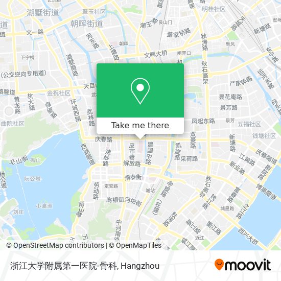 浙江大学附属第一医院-骨科 map