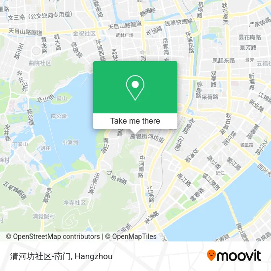 清河坊社区-南门 map