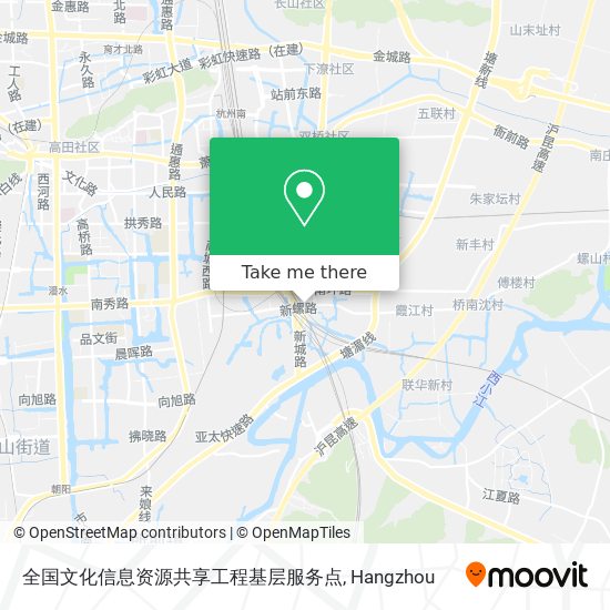 全国文化信息资源共享工程基层服务点 map