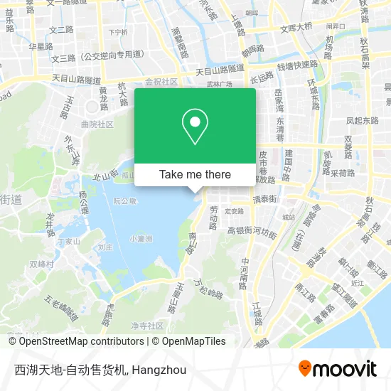 西湖天地-自动售货机 map