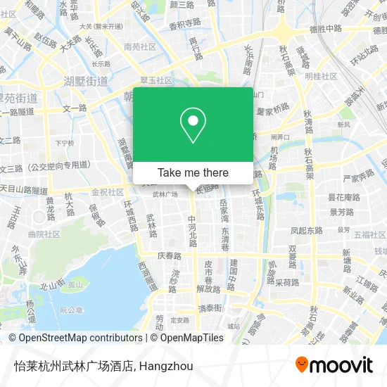 怡莱杭州武林广场酒店 map