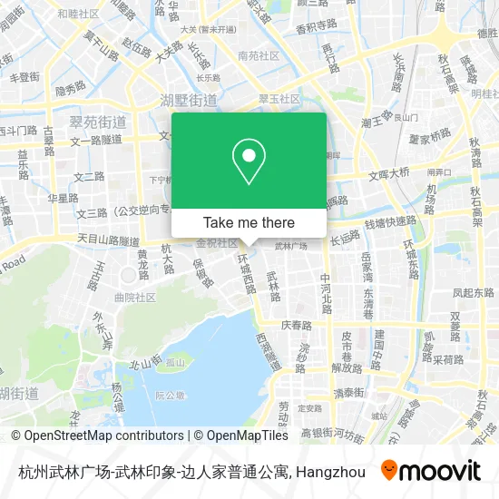 杭州武林广场-武林印象-边人家普通公寓 map