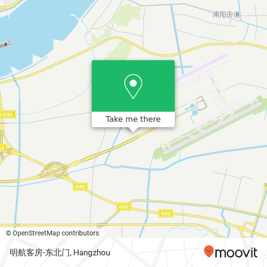 明航客房-东北门 map