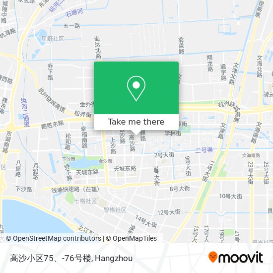 高沙小区75、-76号楼 map
