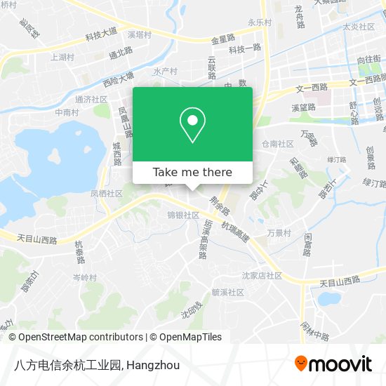八方电信余杭工业园 map