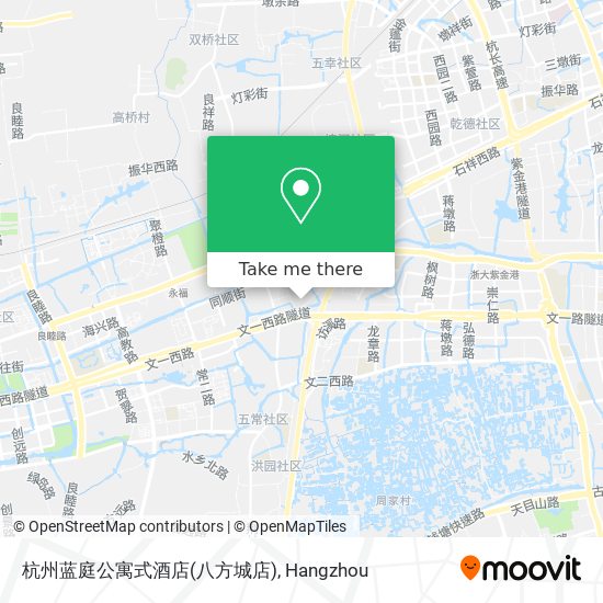 杭州蓝庭公寓式酒店(八方城店) map