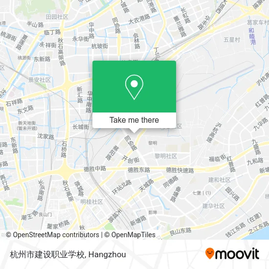 杭州市建设职业学校 map