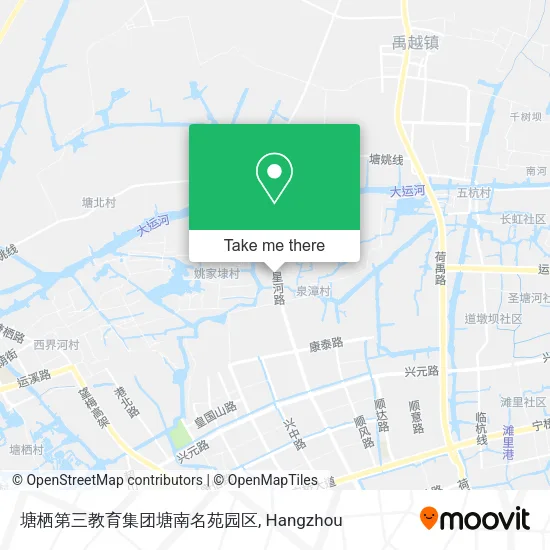 塘栖第三教育集团塘南名苑园区 map