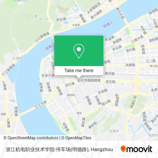 浙江机电职业技术学院-停车场(明德路) map