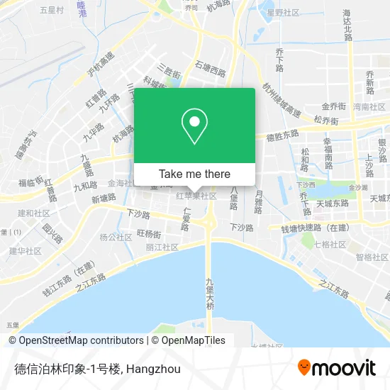 德信泊林印象-1号楼 map