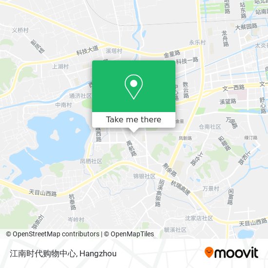 江南时代购物中心 map
