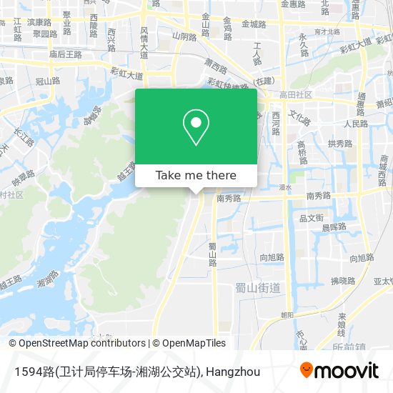 1594路(卫计局停车场-湘湖公交站) map