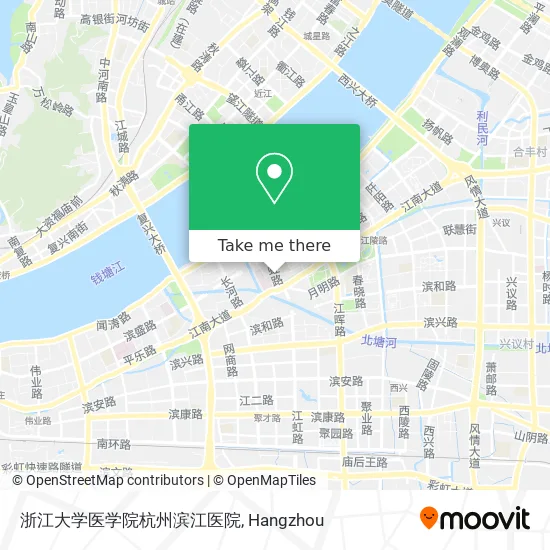 浙江大学医学院杭州滨江医院 map